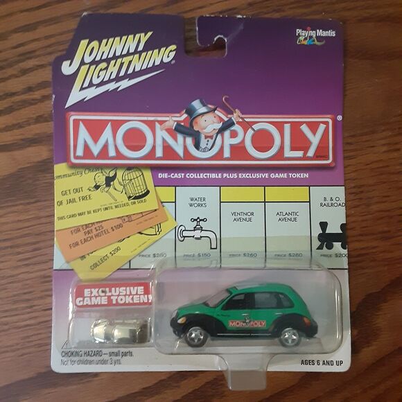 Vtg Johnny Lightning Monopoly Lot Of 2 Cars Ford Coupe PT Cruiser Bundle - Picture 8 of 14